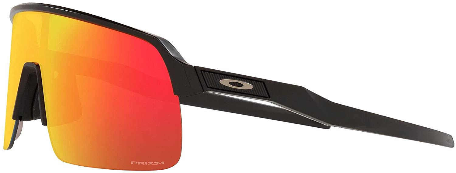 Oakley Mens Oo9463a Sutro Lite Low Bridge Fit Rectangular Sunglasses Matte Black/Prizm Ruby 39 Millimeters