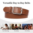 thumbnail image 6 of SENDEFN 2 Pack Women's Soft Leather Belt for Jeans Pants Dress Fashion Ladies Waist Belt with Elegant Buckle, 6 of 7