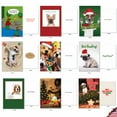 thumbnail image 6 of 36 Assorted Set Funny Christmas Greeting Cards - Dog Holly Days - Funny Xmas Canines in Various Scenes, 6 of 6