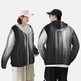 thumbnail image 4 of Balery Monochrome Abstract Lines Sudadera ligera de manga larga con capucha y protección solar UPF 50+ para hombre y mujer, ideal para pesca y running-XX-Large, 4 of 7