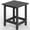 Black, variant on Harbweb Outdoor Adirondack Side Table, HDPE 14.7" Patio Side Table for Patio, Aqua