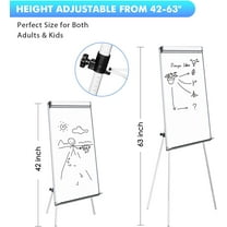 Easel White Board - Magnetic Tripod Whiteboard Portable Dry Erase Board 36 x 24 inches