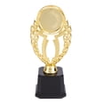 thumbnail image 1 of CIMAXIC golden trophy 19.5cm Golden Creative Design Award Trophy Plastic Reward Prizes Decor Competition Gift Awards Trophy with Black Base for Ceremony Appreciation,8.86"X2.95"X2.95", 1 of 4