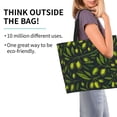 thumbnail image 2 of Disketp Green Branch Olive Bolsa Tote Estampada para Mujer, Bolso de Hombro y de Mano para Compras y Viajes, 2 of 8