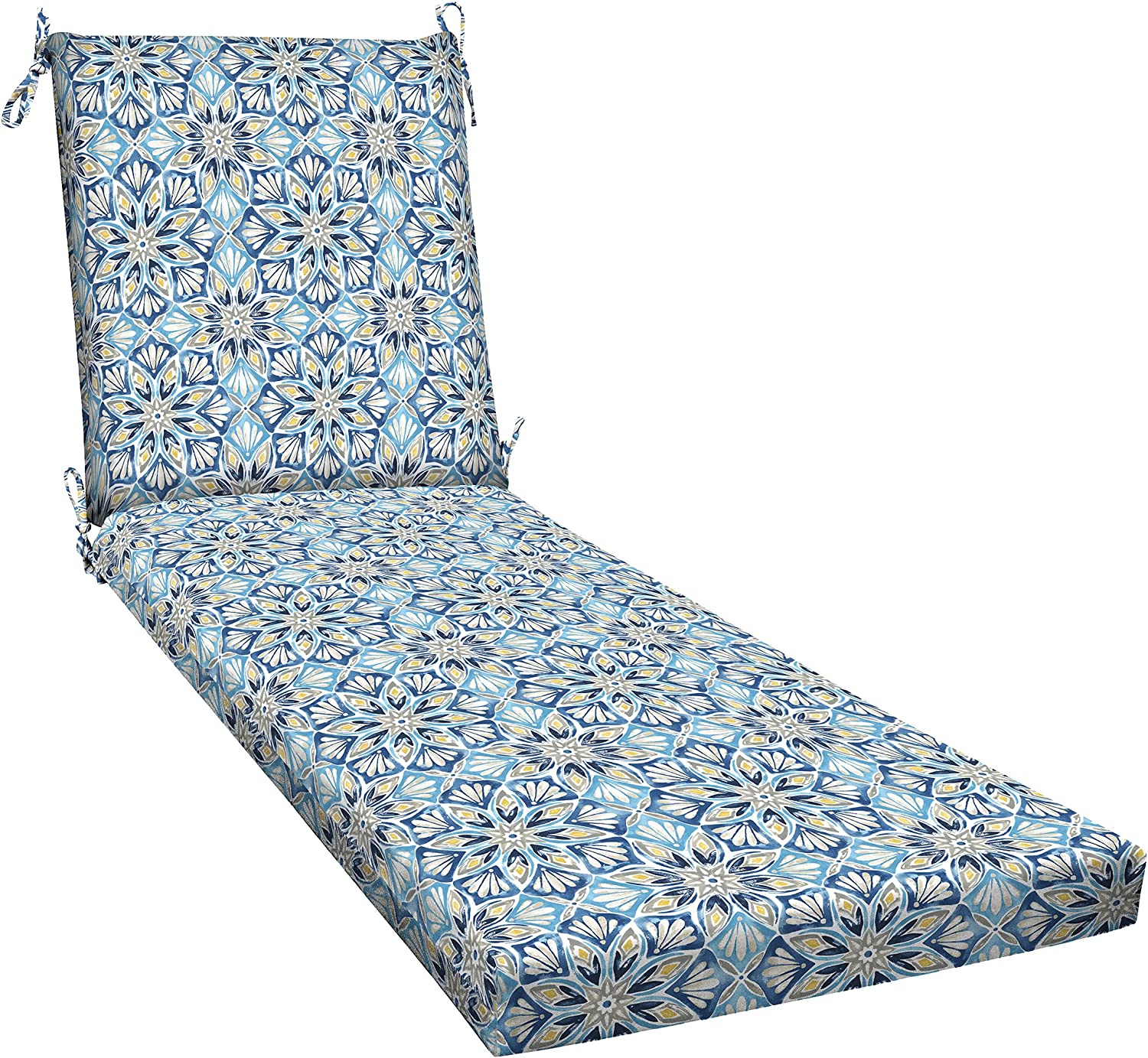 Outdoor Lounge Cushion Recycled Fiberfill, Weather Resistant, Reversible, Comfortable and