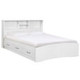 thumbnail image 3 of Home Square 2-Piece Set with Full Captains Bed and 4-Doors 2-Drawers Armoire, 3 of 9