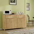 thumbnail image 4 of GIKPAL 3Pcs Pantry Storage Cabinet - Fluted Sideboard and Pantry Cabinet Set with Drawers, Modular Furniture Cabinet TV Stands for Living Room, Natural Oak, 4 of 11