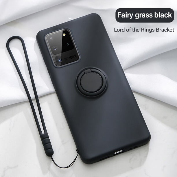 10x funda de teléfono con soporte magnético de silicona ultrafina para Samsung galaxy S20 S10 E 5G S9 S8 Note 10 9 Plus funda con soporte de anillo qym unisex