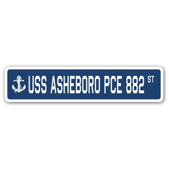 USS ASHEBORO PCE 882 Street Sign us navy ship veteran sailor gift