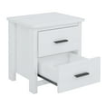 thumbnail image 6 of Glavbiku White Vintage Wood 2 Drawers Nightstand,Large Storage Bedside Table for Bedroom,Adult, 6 of 8
