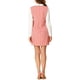 thumbnail image 3 of Vestido de Navidad Peter Pan para mujeres Inspire Chic, vestido mini de bloques de color de los años 60, manga larga, M, rosa, 3 of 8