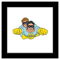 Gallery Pops Saturday Night Live - Ambiguously Gay Duo Flight Graphic Wall Art, Black Framed Version, 12" x 12"
