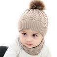 thumbnail image 3 of Wdgfv Scarf Woolen Earflap Hood Warm Skull Knit Caps Beanie Cap for Toddlers Baby Girls and Boys, 3 of 5
