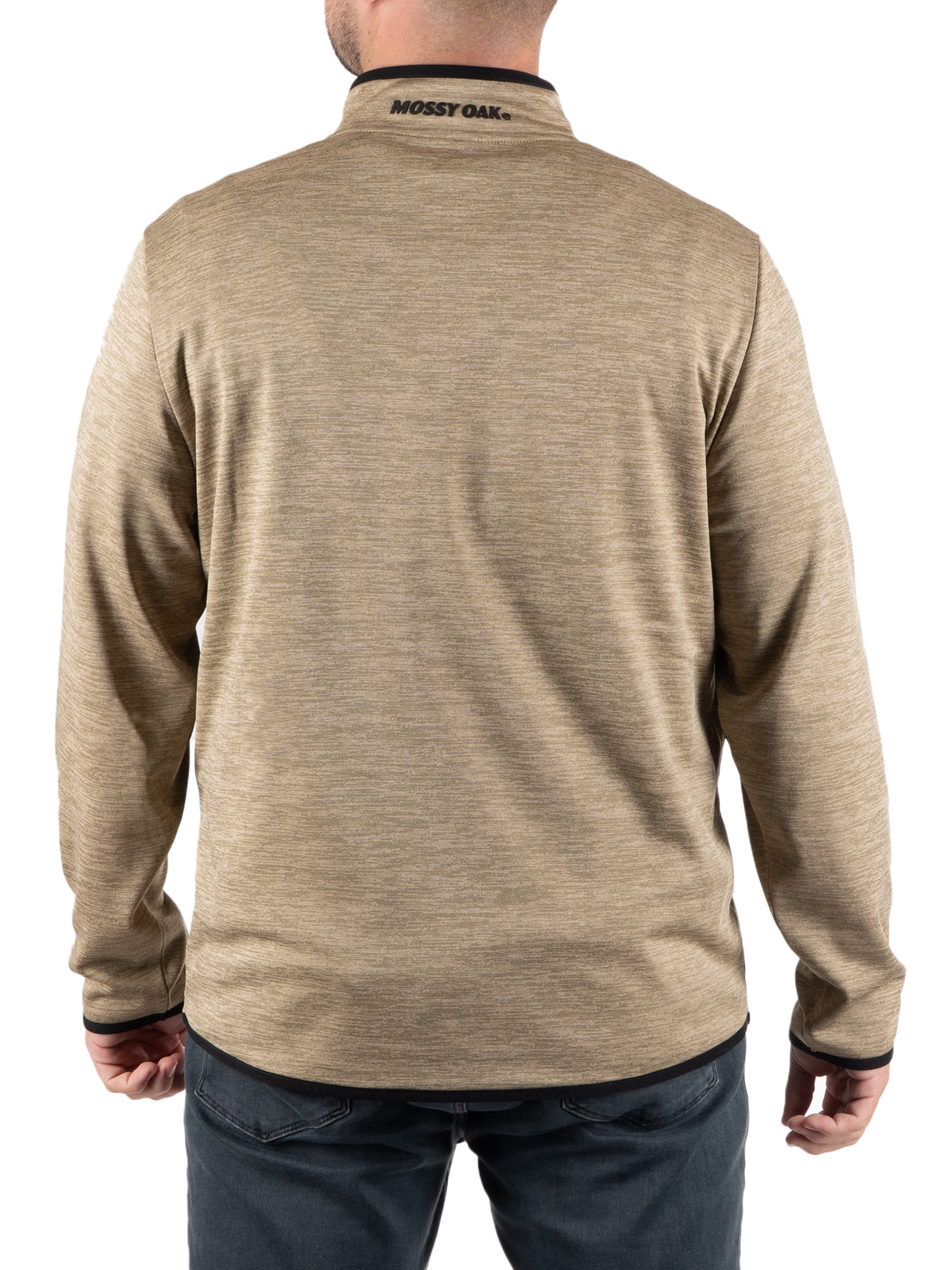 Mossy Oak Men's Fleece Quarter Zip Pullover Sweatshirt, Sizes S-2XL
