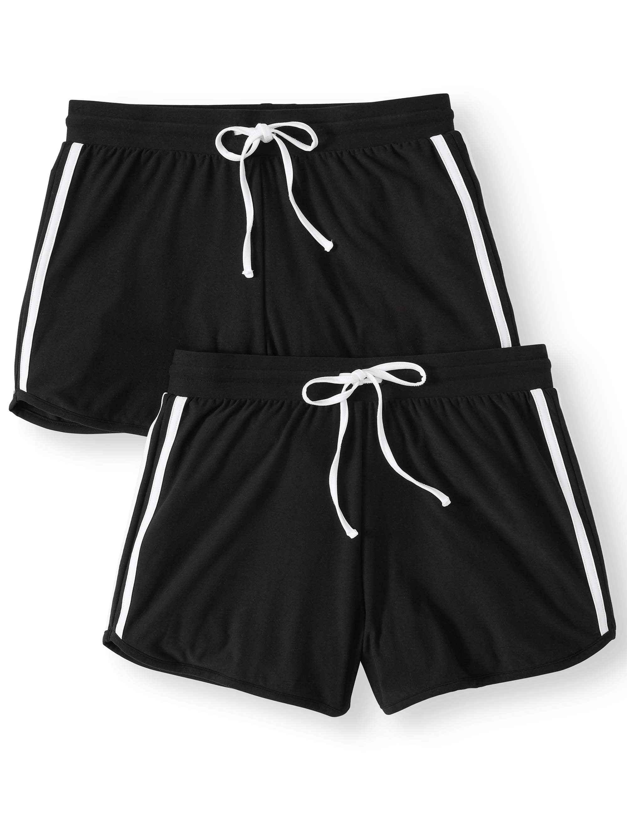 Juniors Knit Elastic Waist Shorts 