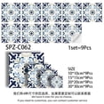 thumbnail image 3 of Peel & Stick Tile Stickers 9 PCS Self Adhesive Backsplash Decorative Wall Stickers for Kitchen Bathroom Tile Decals Waterproof & Removable, 3 of 14