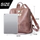 thumbnail image 2 of Mochila monedero para mujer de piel sintética antirrobo, mochila de viaje, bolso de hombro de moda para mujer con bolso pequeño, 2 of 6