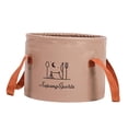 thumbnail image 2 of Collapsible Bucket Foot Bath Bucket Water Container Collapsible Sink for Outdoor 7L Khaki, 2 of 8