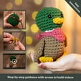 thumbnail image 3 of CraftBud Beginner Crochet Kit, Amigurumi Stuffed Animal Kit with Step-by-Step Video Tutorials, Arts & Crafts for Kids and Adults, Dale The Duck, 3 of 7