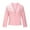 Pink, variant on Lolmot Women Long Sleeve Wavy Lapels Blazer Open Front Cardigan Jacket Work Office Solid Color Business Casual Blazer