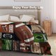 thumbnail image 4 of LHSHID Flannel Fleece Blanket American Football Field Green for Bedroom Couch Travelling Comfortable All Season Air Conditioning Blanket for Adult Chidern 30x40in, 4 of 6