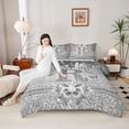 thumbnail image 4 of Manfei Kawaii Bowknot Alphabet R 2pcs Bedding Comforter Set for Female Women Teens,Bling Glitter Splash Twin Comforter Sets,Flying Butterfly Breathable Bedding Set,Dreamy Princess Room Decor, 4 of 8