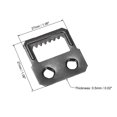 thumbnail image 3 of Picture Hangers, 27mm x 27mm Double Hole w Screws for Frame Hanging, 20 Pcs, 3 of 3