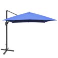 thumbnail image 2 of Costway Parasol Déporté de Patio 10 Pieds X 13 Pieds en Aluminium, Rotation 360°, Inclinaison, Bleu Marine, 2 of 10