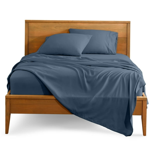 Bare Home Juego de Sábanas de 3 Piezas Premium 1800 Collection, Tamaño Twin-XL, Bering Sea