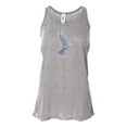 thumbnail image 1 of "Hummingbird Tank Top, Watercolor Hummingbird, Soft Bella Canvas, Sublimation, Racerback, Hummingbird Shirt, Bird Lover, Racerback Tank, Bird, Athletic Grey, MEDIUM", 1 of 1