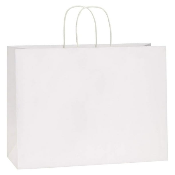 Laklulu 25 Bolsas Kraft Bolsas de Regalo Bolsas de Compras, Bolsas de Regalo Kraft para Fiestas con Asas a Granel