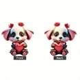 thumbnail image 4 of Valentine's Day Pendant - Cute Cartoon Bear and Rose Design, Versatile Decor, 4 of 5