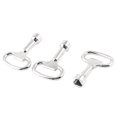thumbnail image 1 of Unique Bargains 3 Pcs Stainless Steel Gas Electric Cupboard Cabinets Lock Triangle Key, 1 of 1