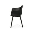 thumbnail image 5 of Christopher Knight Home Lotus Outdoor Modern Dining Chairs (Set of 2) by  Black 24.00" W x 20.50" L x 32.20" H, 5 of 5