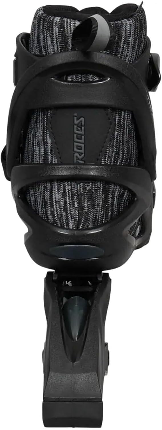 Roces Men's Thread TIF Lightweight Breathable Adjustable Fitness Ecology Outdoor 4 Wheel Inline Racing Skates with Easy Entry System & & Secure Closure, Supplied with Brake, Salt-N-Pepa, 10