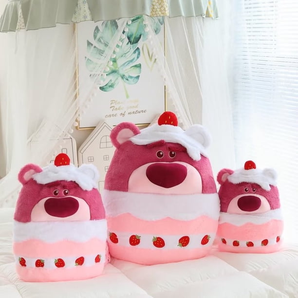 60cm Large Lotso Plush Pillow Toys Disney Cartoon Toy Story Strawberry Bear Stuffed Doll Home Ornaments Decoration Kids GiftsLotso pillow40cm He Qiyong unisex