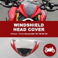 thumbnail image 5 of Motorcycle Windshield Head Cover Windshield Fairing for 696 795 796 M1100, Red, 5 of 5