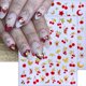 thumbnail image 3 of Pegatinas autoadhesivas BMKKOT Cherry 3D para decoración de uñas, 6 hojas, 3 of 7