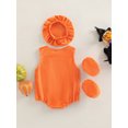 thumbnail image 4 of Hirigin Baby Halloween Clothes Set Embroidered Smiley Romper Hat Sock Shoes, 4 of 9