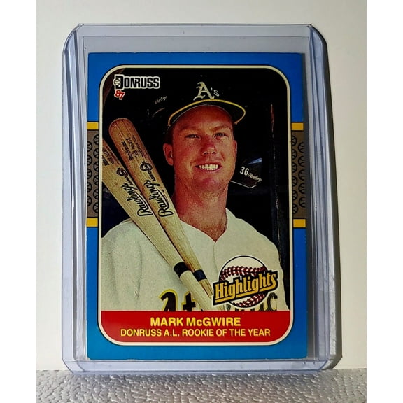 Mark McGwire 1987 Donruss MLB #54 Baseball Card Oakland Athletics