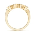 thumbnail image 2 of ANGARA Lab Grown Four Stone Diamond Concave Wedding Ring for Women in 14K Yellow Gold (Size-3.7mm| Color-F-G| Clarity-VS) | Anniversary, Jewelry Gift for Women | Lab-Grown Diamond Ring, 2 of 4