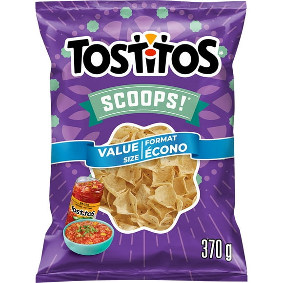 Tostitos chips tortilla Scoops!, format écono 370 g.