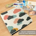 thumbnail image 4 of FORMRS 3 Ring Photo Album 4"x6" Self Adhesive Large Capacity PU Leather Cover, Simple Clouds, 4 of 8