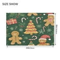 thumbnail image 4 of Yayeee Bath Rug for Bathroom Floor Non Slip Rectangle Fluffy Soft Absorbent Mat, 16"x24", Beige Christmas Gingerbread, 4 of 7