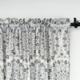 thumbnail image 5 of Home Soft Things Printed Microfiber Curtain - Tribal Medallion 2 Piece Set - Grey - 60" x 84", 5 of 6