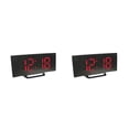 thumbnail image 4 of Matsuzay Despertador LED, espejo Digital, función de repetición, relojes, decoración del hogar, luz, mesita de noche, sala de estar, Rojo 2Conjunto, 4 of 6