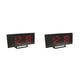 thumbnail image 3 of Reloj Despertador LED Bewildely Pantalla Curva Digital Espejo Rojo 2Conjunto, 3 of 6