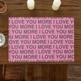 thumbnail image 2 of Valentine''s Day Placemats Set of 4, I Love You More Placemat for Dining Table Decorations, Cotton Linen Simple Words Pink Place Mats, Valentines Table Mats for Kitchen Dinner Holiday Party Decor, 2 of 6