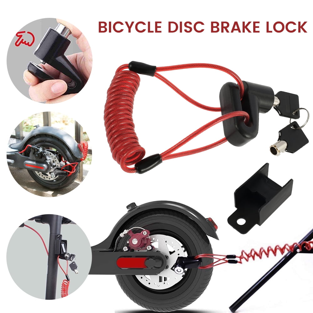 Anti-Theft Disc Brakes Lock With Steel Wire Electric Scooter Wheels Lock Brak UL 