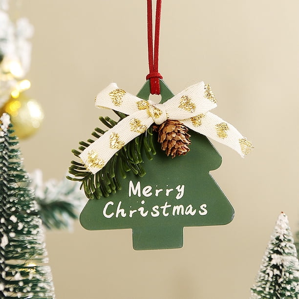 Puntoco Adornos navideños Colgantes pequeños Adornos para árboles de Navidad montados en el automóvil Decoraciones de escenas Decoraciones de utilería